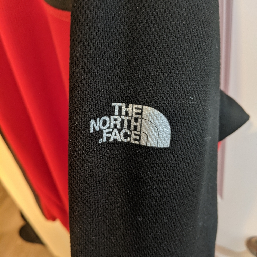 The North Face Black and Red Long Sleeve